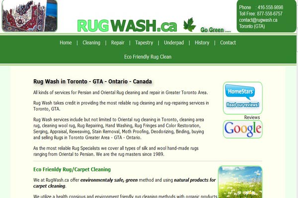 web design for rugs