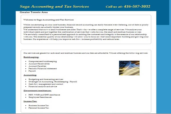 web design for accounting